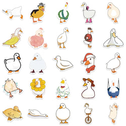 50PCS Mixed Cartoon Cute Duck Stickers Animals DIY Helmet Skateboard Laptop Motorcycle Graffiti Sticker Decals Kids Toy (ONLINE ORDER ONLY)