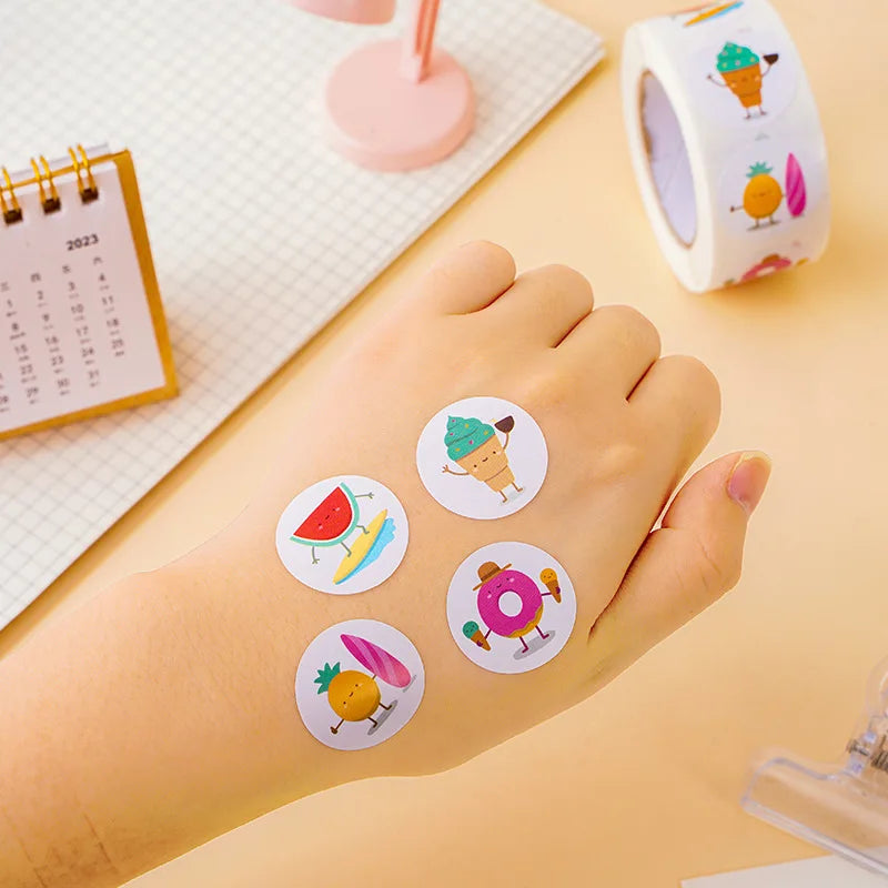 100-500pcs Cute Reward Stickers Cartoon Motivational Stickers for School Teacher Kids Student Stationery Stickers Kids 1inch (ONLINE ORDER ONLY)