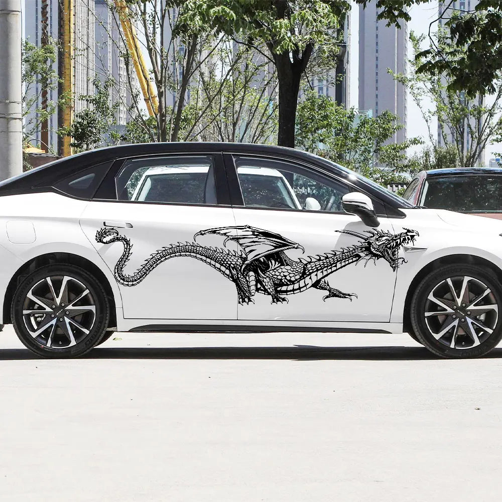 Anime Detachment Car Stickers Beasts And Dragons Picture Decoration Body  Movement Style Die Cutting Waterproof PVC Vinyl Decals (ONLINE ORDER ONLY)