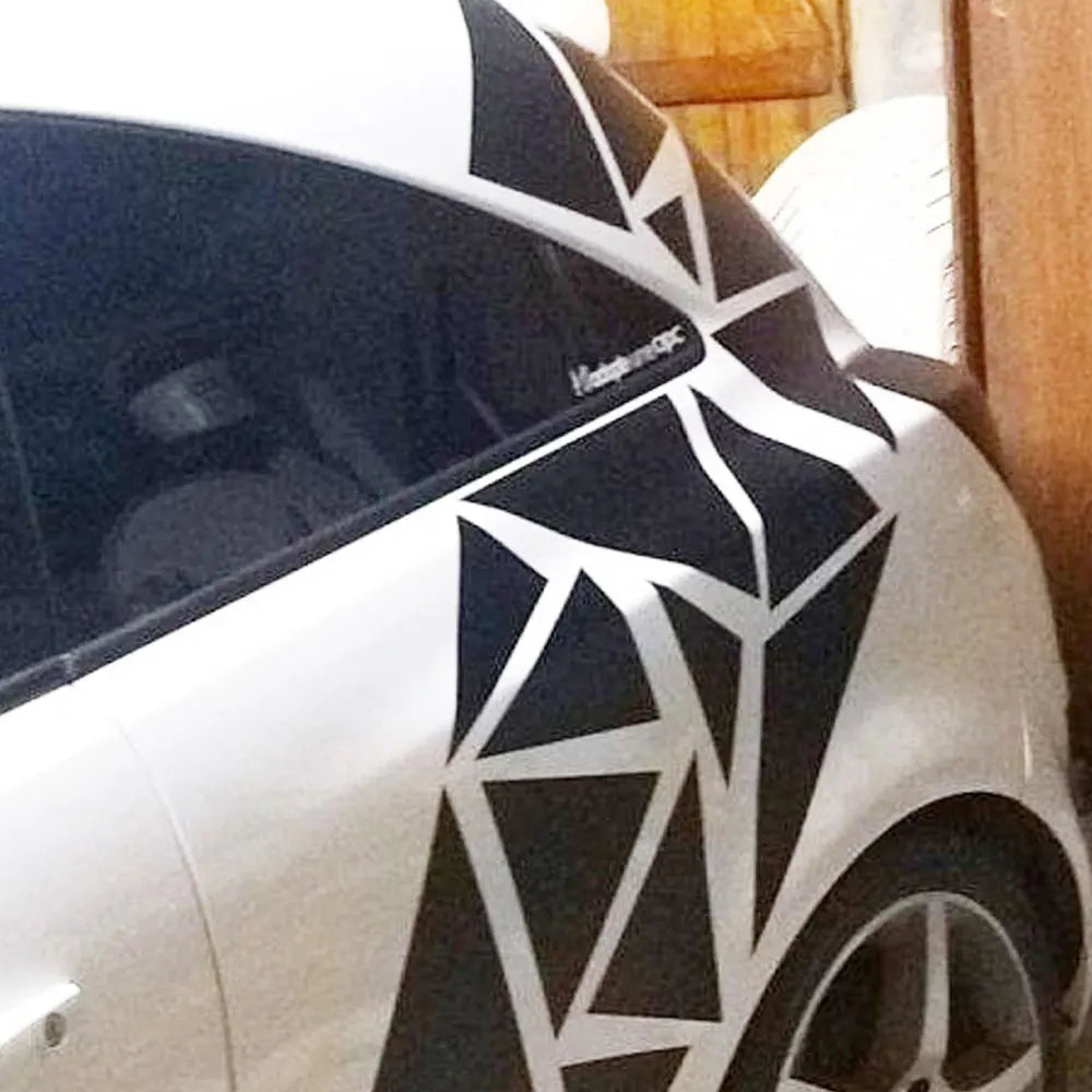 Angular Shape Sticker For Car Motorcycle Sticker Decoration Side Camouflage Kit Wrap Camo Tuning Styling Waterproof Vinyl Decals (ONLINE ORDER ONLY)