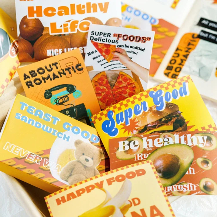 40/60Pcs/box Retro Girls House Series Sticker Hand Account DIY Album Decoration Scrapbooking Stickers Kawaii Korean Stationery (ONLINE ORDER ONLY)