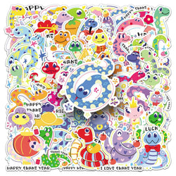 Snake Graffiti Stickers - Cute Animal Decals for Laptop, Phone, Fridge - Waterproof PVC Kid Toys (10/30/50PCS) (ONLINE ORDER ONLY)