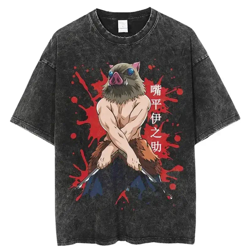 Demon Slayer Hooded Sweatshirt: Oversized Anime Streetwear (ONLINE ORDER ONLY)