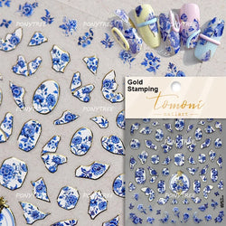 Angel Bowknot Stone Statue Vintage Photo Frame Flower Bed Bouquet Garden Rose Crown Adhesive Nail Art Stickers Manicure Decals (ONLINE ORDER ONLY)
