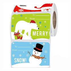 50-250Pcs Christmas Labels Sealing Sticker Aesthetic Kraft Paper Thank You Stationery Supply Decorative Scrapbook (ONLINE ORDER ONLY)