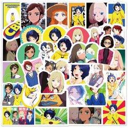 50pcs WONDER EGG PRIORITY Anime Stickers for Laptop, Phone, Water Bottle, Scooter, Suitcase, Fridge (Online Order Only)