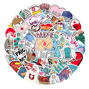 10/50/100Pcs/set Doctor Nurse TV Show Scrapbooking Stickers Decal for For Guitar Laptop Luggage Car Fridge Graffiti Sticker (ONLINE ORDER ONLY)