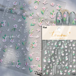 Antique Flowers Bird Swallow Fruit Narcissus Orchid Oranges Peaches Grape Cherry Strawberries Nail Art Stickers Manicure Decals (ONLINE ORDER ONLY)