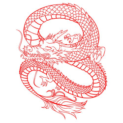 Anime Detachment Car Sticker Dragon Body Big Picture Decoration Body Movement Style Die Cutting Waterproof PVC Vinyl Decals (ONLINE ORDER ONLY)