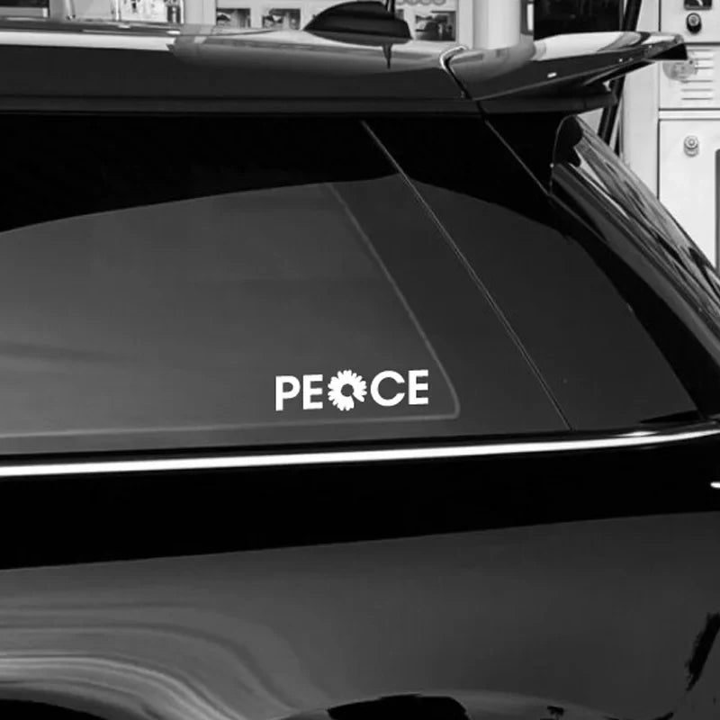 “PEACE”Stickers，High Quality And Durable Automobiles Exterior Accessories Self-adhesive Decals (ONLINE ORDER ONLY)