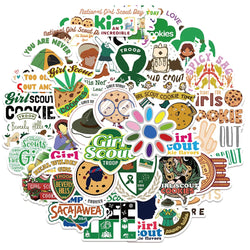 10/30/50PCS Girl Scout Movie Stickers Cartoon Graffiti Decals DIY Phone Notebook Suitcase Bike Laptop Skateboard Car Sticker Toy (ONLINE ORDER ONLY)