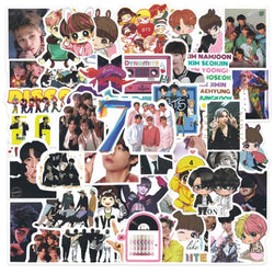 50pcs Boy Band Stickers for Suitcase, Water Bottle, Phone, Laptop, Scooter, Fridge (ONLINE ORDER ONLY)