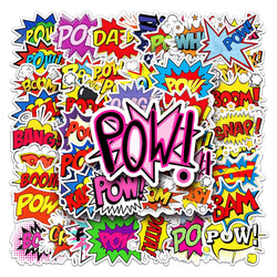 50Pcs Cartoon Waterproof Vinyl Stickers for Skateboard Snowboard (ONLINE ORDER ONLY)