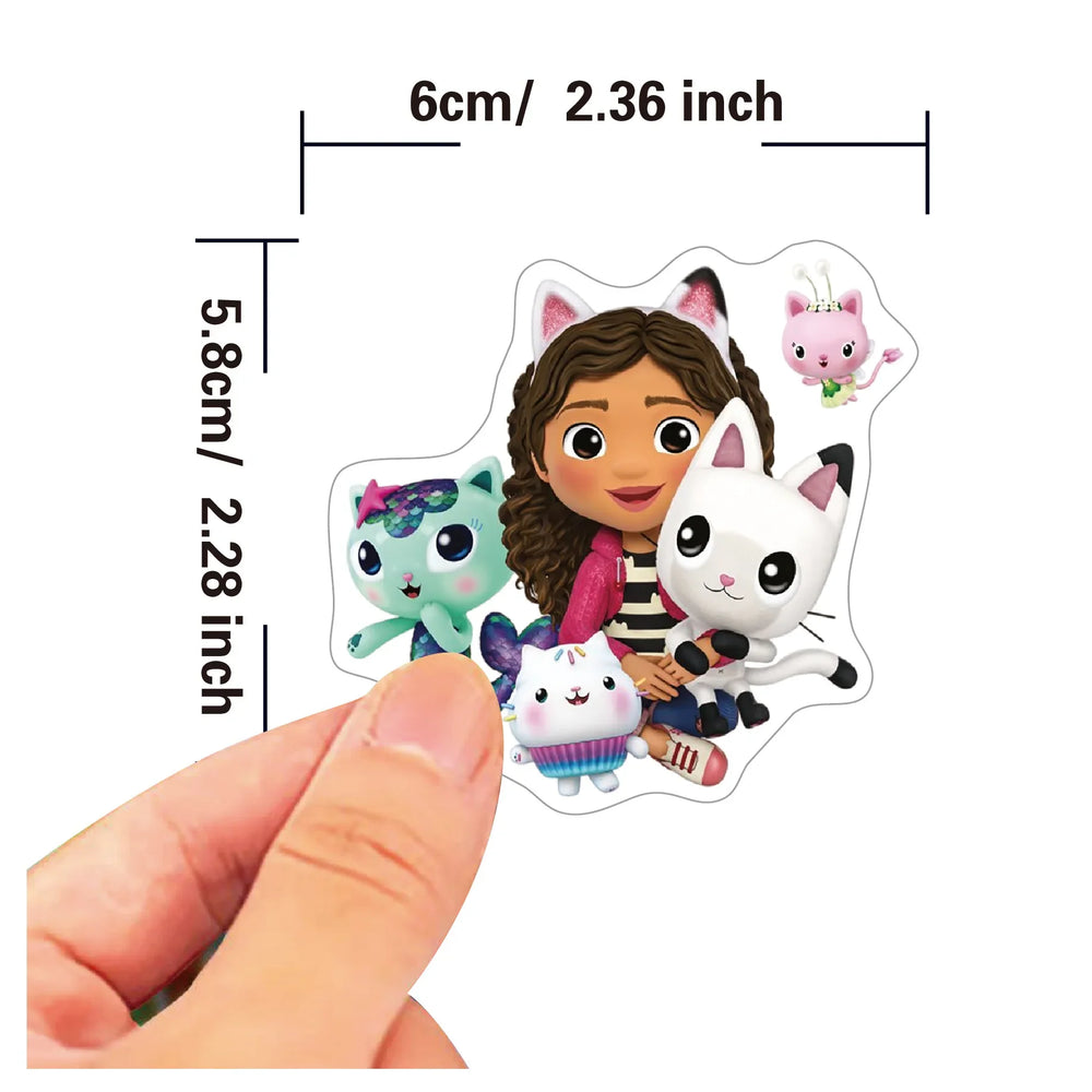 10/30/50PCS Gabby's Dollhouse Stickers Kids Toys Sticker Funny Animation Decals Cute Cat Cartoon Decoration Laptop Guitar Bike (ONLINE ORDER ONLY)
