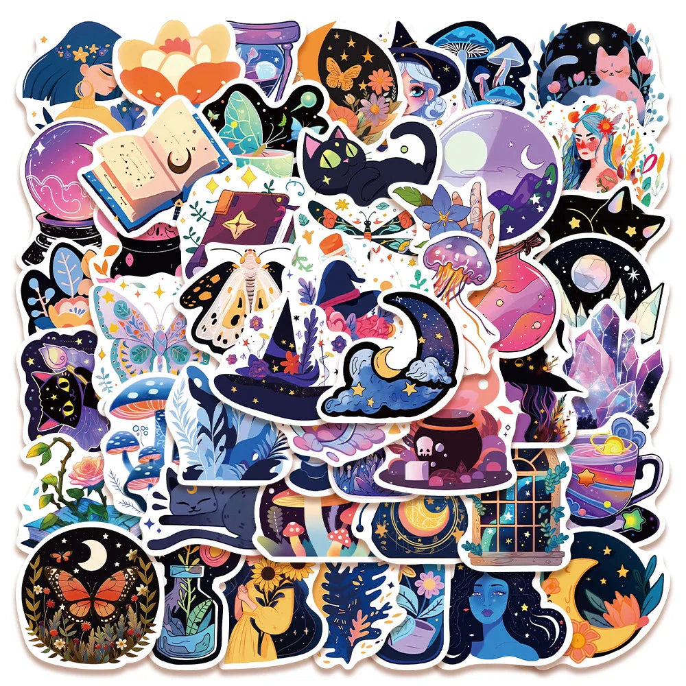 Kawaii Cartoon Aesthetic Stickers for Kids DIY Laptop Water Bottle Car Decals (Online Order Only)