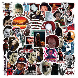 Horror Movie Character Stickers Pack for Laptop, Phone, Water Bottle, Guitar, Suitcase (Online Order Only)