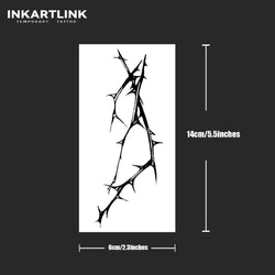 Long thorns Temporary Tattoo,Lasts To 15 Days New Technology Magic Waterproof Semi Permanent Sticker. (ONLINE ORDER ONLY)