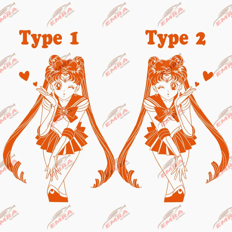 Anime Sticker For Car Sticker Maiden Whole Body Decoration External Accessories Waterproof  PVC Vinyl Decals (ONLINE ORDER ONLY)