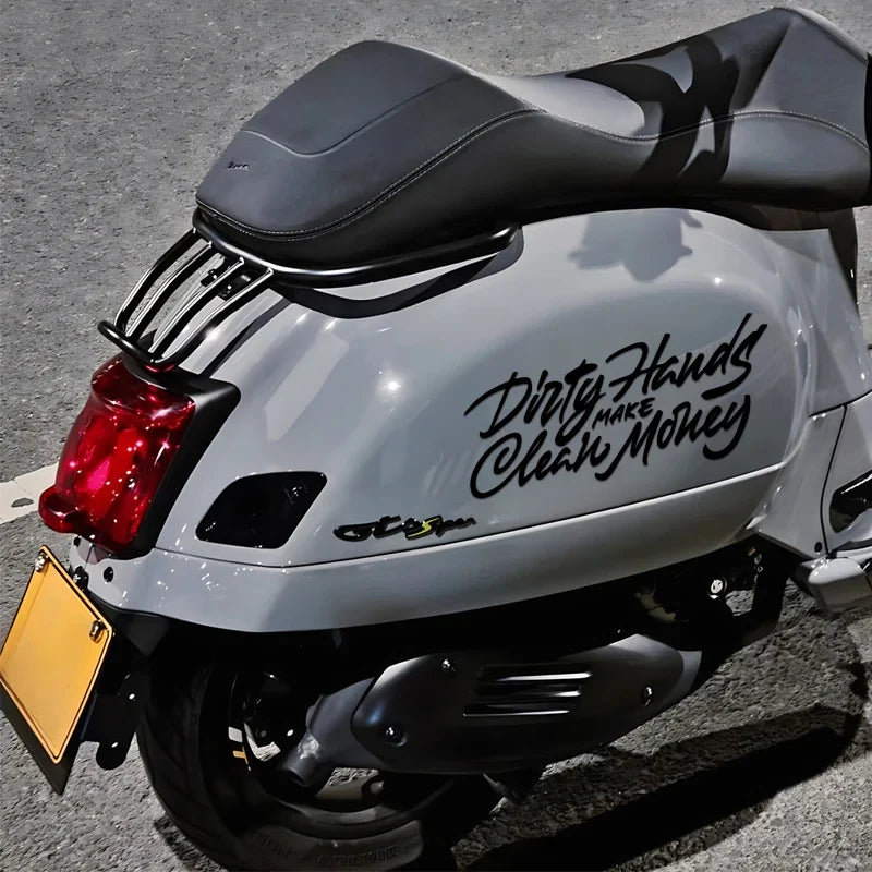 "Dirty Hands Make Clean Money"Stickers,for a Unique and Personalized Look,high quality sticker for cars trucks motorcycles ! (ONLINE ORDER ONLY)