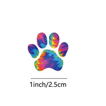100-500pcs Creative Dog Paw Stickers Children Learning Reward Stationery Sticker Fashion Office School Decoration Seal Stickers (ONLINE ORDER ONLY)