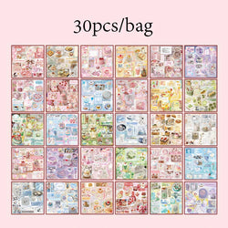 Mr. Paper 30Pcs Japanese Food Sticker Book DIY Scrapbook Photo Frame Phone Case (ONLINE ORDER ONLY)