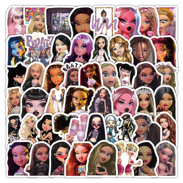 10/30/50/100PCS Bratzillaz Stickers Funny Cartoon Sticker Decals DIY Scrapbook Luggage Laptop Phone Car Bike Skateboard Kids Toy (ONLINE ORDER ONLY)