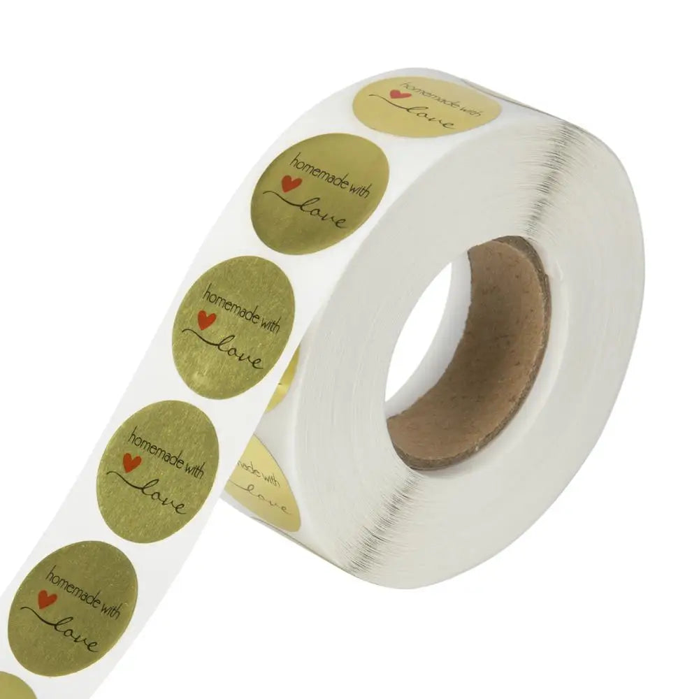 100-500pcs Golden Thank You Sticker For Parents Friends Round Style Tag Labels For Business Bag Envelope Seal Reward Gift (ONLINE ORDER ONLY)