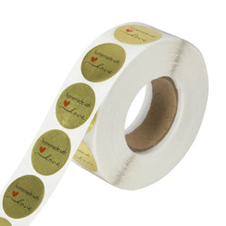 100-500pcs Golden Thank You Sticker For Parents Friends Round Style Tag Labels For Business Bag Envelope Seal Reward Gift (ONLINE ORDER ONLY)