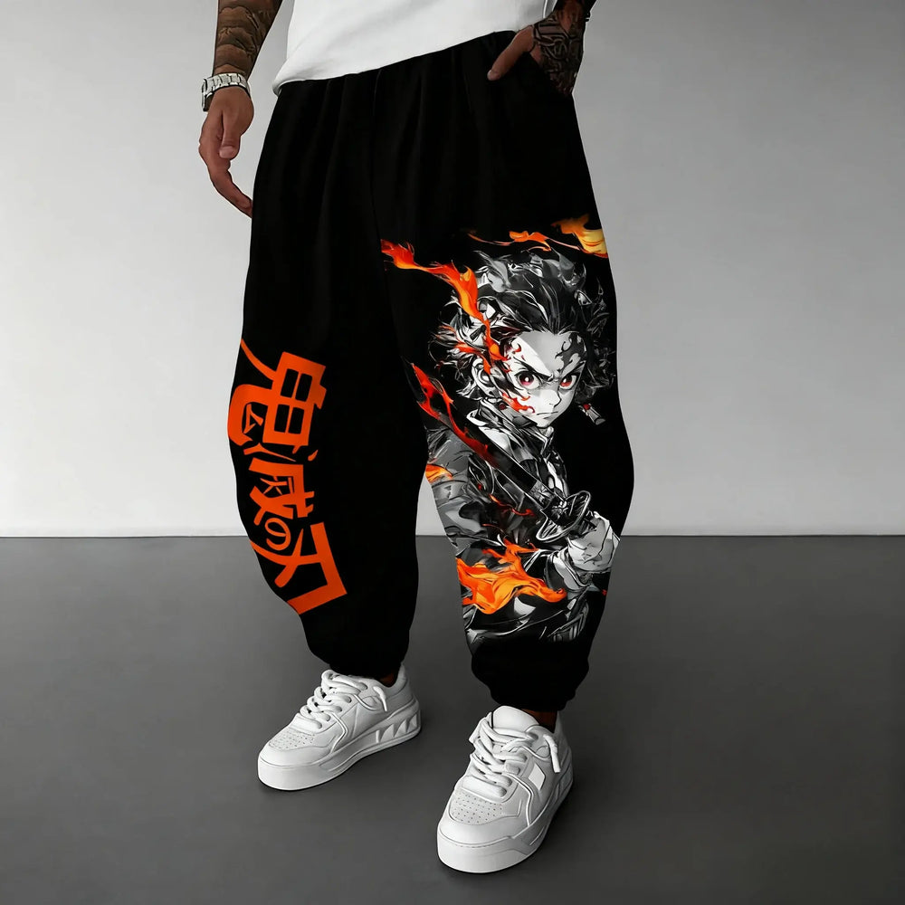 Demon Slayer Anime Men Sweatpants Y2K Streetwear (ONLINE ORDER ONLY)