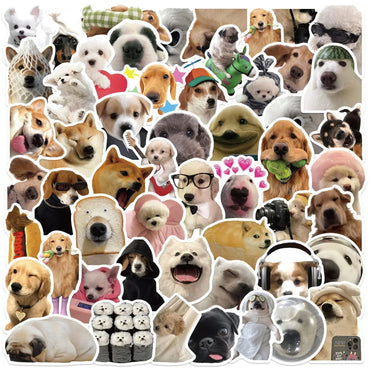 10/30/50PCS Kawaii Dog Stickers Meme Graffiti Animal Sticker Luggage Laptop Phone Guitar Car Bike Skateboard Decals Kids Toys (ONLINE ORDER ONLY)