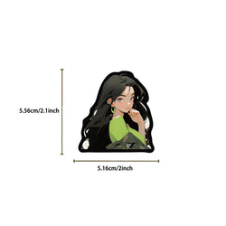 10/30/50pcs Cool Retro Dark Anime Girl Stickers Decals Laptop Skateboard Phone Suitcase Diary Fridge Decoration Sticker Toys (ONLINE ORDER ONLY)