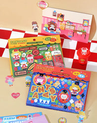 10pcs/lot Fantasy Farm Series Scene Stickers Kawaii Journal Decorative Stickers Idol Card Planner Scrapbooking Album Stationery (ONLINE ORDER ONLY)
