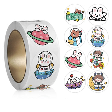 100-500pcs Children Reward Encouragement Sticker Cartoon Cute Sticker Birthday/holiday Party Gift Packaging Sealing Decor Lables (ONLINE ORDER ONLY)