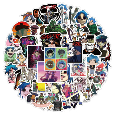 10/30/50pcs Gorillaz Band Sticker Packs (ONLINE ORDER ONLY)