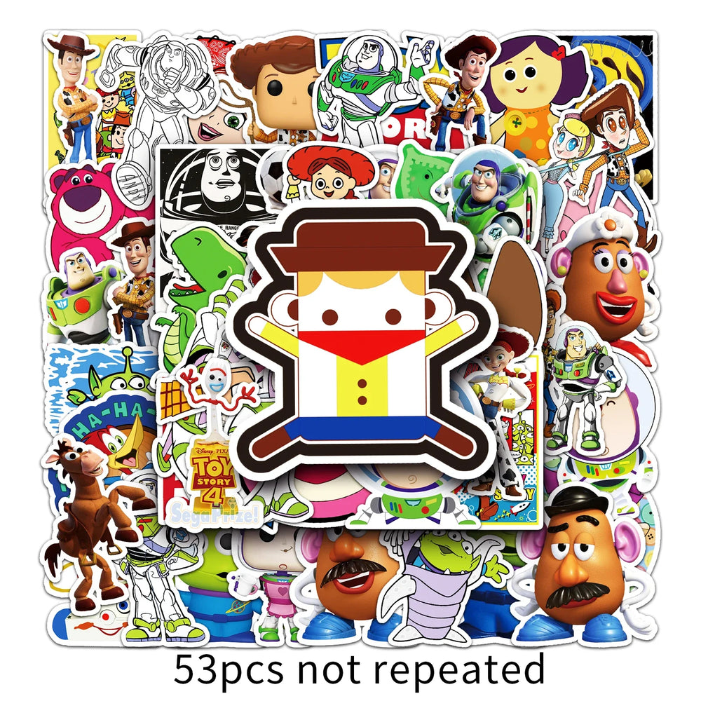 50Pcs MINISO Cartoon Waterproof Vinyl Stickers for Skateboard Snowboard Decal (ONLINE ORDER ONLY)