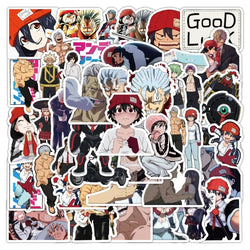 50pcs Undead Unluck Anime Stickers for Luggage, Water Bottles, Phones, Laptops, Cars, Scooters, Refrigerators (ONLINE ORDER ONLY)