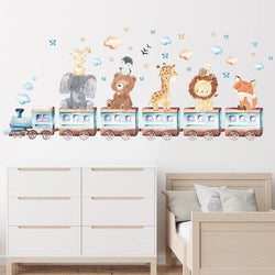 Watercolor Cartoon Animals Wall Stickers (ONLINE ORDER ONLY)