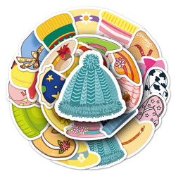 50Pcs Cartoon Waterproof Vinyl Stickers for Skateboard Snowboard Hat Decals (ONLINE ORDER ONLY)