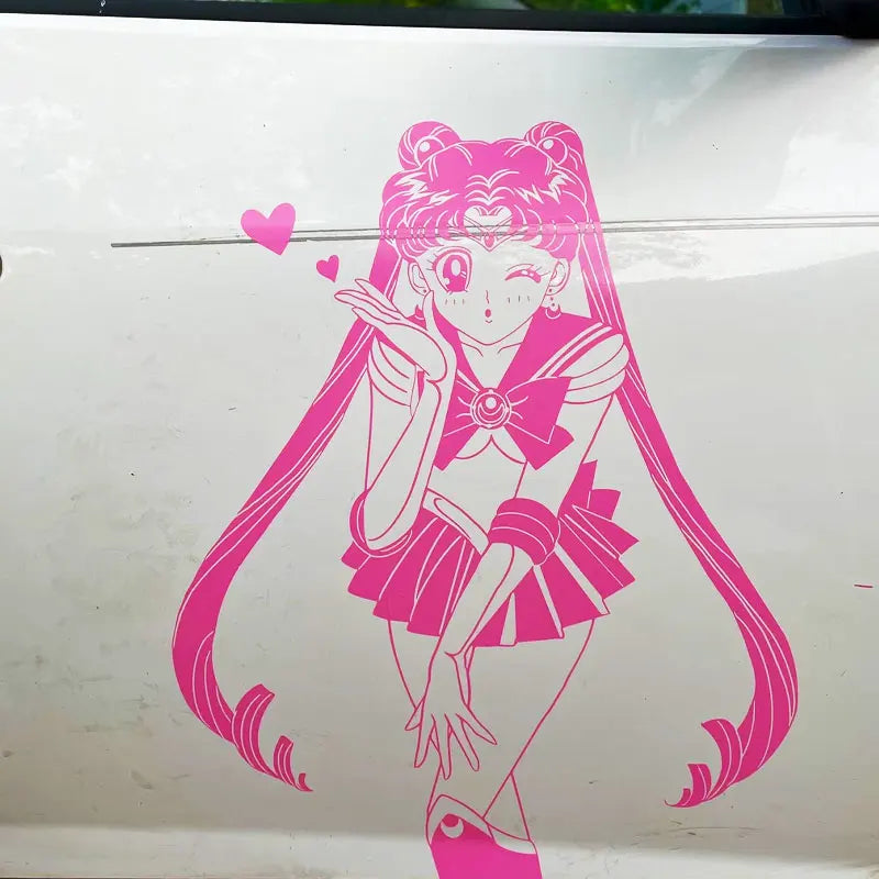 Anime Sticker For Car Sticker Maiden Whole Body Decoration External Accessories Waterproof  PVC Vinyl Decals (ONLINE ORDER ONLY)