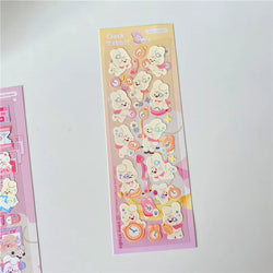 Korean INS Cute Animals Rabbit Decorative Stickers Scrapbooking DIY Album Kawaii Stationery Sticker Art Supplies Personalized (ONLINE ORDER ONLY)