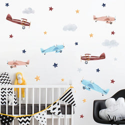 Retro Nursery Peel and Stick Stickers (ONLINE ORDER ONLY)