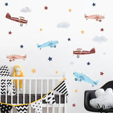 Retro Nursery Peel and Stick Stickers (ONLINE ORDER ONLY)