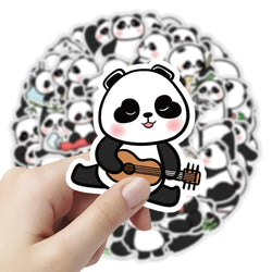 10/30/50PCS Kawaii Panda Stickers Funny Animal Cartoon Decals Waterproof Phone Notebook Helmet Stationery Kids Sticker DIY Toys (ONLINE ORDER ONLY)