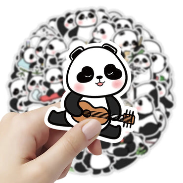 10/30/50PCS Kawaii Panda Stickers Funny Animal Cartoon Decals Waterproof Phone Notebook Helmet Stationery Kids Sticker DIY Toys (ONLINE ORDER ONLY)
