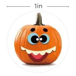 100-500Pcs Round Halloween Sticker 1inch Self Adhesive Label Paper Candy Bag Sticker wall decor wall stickers (ONLINE ORDER ONLY)