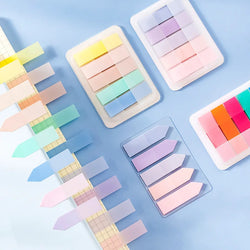 PET Transparent Index Sticky Note Sticker Student Label Sticky Note Sticker Notepad Bookmark School supplies Kawaii stationery (ONLINE ORDER ONLY)