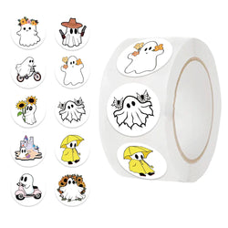 500pcs Cute Ghost Stickers Roll Cute Reward Encourage Stickers for School Teacher Kids Student Stationery Toys (ONLINE ORDER ONLY)