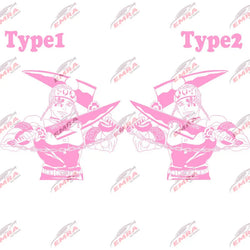 Japanese Anime Stickers For Car Sticker Decoration Door Hood Die Cutting Personality PVC Vinyl Decals  External Accessories (ONLINE ORDER ONLY)