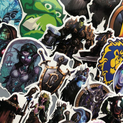 50Pcs World of Warcraft Tribal Hero Reflective Car Sticker And Decla For Ford Focus Honda Volkswagen Stickers (ONLINE ORDER ONLY)