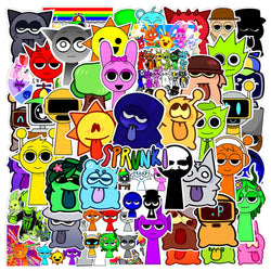 Sprunki Incredibox Stickers 10/30/50/100pcs Waterproof Decals for Skateboard, Laptop, Motorcycle, Anime, Game (ONLINE ORDER ONLY)